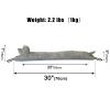 Marwood Under Door Draft Stopper Decorative Wind Stopper 30 inch for Door & Window, Weighted Animal Air Draft Stopper Snake Noise Blocker for Bottom of Door with Hanging Loops - Grey Dog view 2