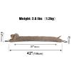 Marwood Under Door Draft Stopper Decorative Wind Stopper 42 inch for Door & Window, Weighted Animal Air Draft Stopper Snake Noise Blocker for Bottom of Door with Hanging Loops - Brown Dog view 2