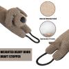 Marwood Under Door Draft Stopper Decorative Wind Stopper 42 inch for Door & Window, Weighted Animal Air Draft Stopper Snake Noise Blocker for Bottom of Door with Hanging Loops - Brown Dog view 3