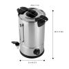 Titunjian Commercial Coffee Urn Stainless Steel Coffee Dispenser Coffee Maker Quick Brewing Hot Beverage Dispenser Keep Warm Hot Water Urn for Home Party Office, 50 Cups (8L, 1KW) view 2