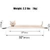 Marwood Under Door Draft Stopper Decorative Wind Stopper 32 inch for Door & Window, Weighted Animal Air Draft Stopper Snake Noise Blocker for Bottom of Door with Hanging Loops - Khaki Cat view 2