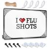 Abipuir Funny Poster Sign I Love Flu Shots Tin Sign Cave Man Bar THC Tin Sign (Color : Colour, Size : 30X40CM) view 1