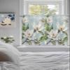 Retro White Flowers Kitchen Curtain 45 Inch Length,Country French Chic Florals Watercolor Small Short Cafe Tiers Curtains Drape,Window Treatment Rod Pocket Spring Summer Drapery Curtains 84x45 view 4