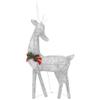 CUMYZO Christmas Reindeer Family 106.3"x2.8"x35.4" Silver Cold White Mesh 2.5kg/5.5ib Christmas Lighting view 4