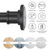 BRIOFOX Industrial Shower Curtain Rod - 2-in-1 Design Tension Curtain Rod - Rustproof Non-Slip 54 to 90 Inch Stainless Steel, Matte Black Window Curtain Rod view 4