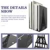 SAFIGLE Metal Bookends Tower Shape Book Ends for Shelves Decorative Book Holders 8.07 X 5.31 X 3.26 in Organizers for Desk Office Study Home Set of 2 view 2