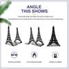 SAFIGLE Metal Bookends Tower Shape Book Ends for Shelves Decorative Book Holders 8.07 X 5.31 X 3.26 in Organizers for Desk Office Study Home Set of 2 view 4