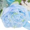 Wedding Aisle Decorations Chair Back Pew Flowers for Wedding Ceremony Party Church Chair Bench Decor, Aisle Pew Flowers with Artificial Flowers Green Leaves and Ribbons (Light Blue) view 3