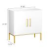 CARPETNAL Siedeboard Buffet Cabinet, White Side Storage Cabinet with Doors and Adjustable Shelves, Accent Cabinet for Kitchen, Living Room, Dining Room, Office, Hallway, Entryway view 2