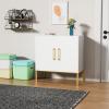CARPETNAL Siedeboard Buffet Cabinet, White Side Storage Cabinet with Doors and Adjustable Shelves, Accent Cabinet for Kitchen, Living Room, Dining Room, Office, Hallway, Entryway view 3