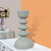 BBH Home's Handmade Ivory Pillar Shaped Aluminum Set of One Candle Holder 21x6x17 Inch AMBBAOB198 view 1