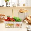 Picnic Basket Farmhouse Style Basket Wire Mesh Basket Bread Baskets for Serving Fruit Container Wedding Flower Basket Metal Basket with Handle Snack Storage Holder Wire Egg Basket view 3