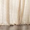 AZIMUZIXI Beige Lace Curtains Extra Long 2 Panels Set-Vintage Rustic Floral Half Privacy Voile Window Treatment Pair for Bedroom Living Room Kitchen Sheer Curtains Drapes Rod Pocket W55''x L150'' view 4