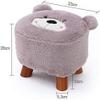 FEHUN Tea Table Low Solid Wood Creative Shoes Changing Stool Sofa Stool Small Stool Shoes Wearing Stool (Color : A4) view 3