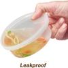 VeZee Heavy Duty Deli Containers with Lids | Airtight Food Storage Containers | Clear Kitchen Organizing Leak Proof, BPA-free 8 oz, Heavy Duty | Set of 48 view 2