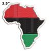Africa Pan-African Continent Patch Fully Embroidered Iron-on/Sew-on Decorative Embroidery Applique Clothing Vest Jacket Bags Premium Stitching Biker Badge Emblem MC Vacation Travel Souvenir view 2