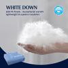 Serta Soft Lightweight Down Blanket,650 Fill Power Microfiber White Down Blanket,Luxury Bed Blanket with 2" Satin Trim,Down Alternative Blanket Queen Size view 3