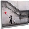 Banksy Balloon Girl There is Always Hope Canvas Art Wall Art Home Decor - Various Sizes (40in x 60in Gallery Wrapped) view 1