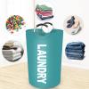 StorageRight 115L Large Laundry Basket, Laundry Hamper, Dirty Clothes Hamper for Laundry, Collapsible, Waterproof Laundry Baskets with Foam Protected Aluminum Handles for Laundry, Dorm, Family (Green) view 3