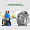 LoDrid Cleaning Apron for Housekeeping with 9 Pockets, Cleaning Bag with Adjustable Waist Belt, Professional Cleaning Supplies Apron for Work, Black view 2