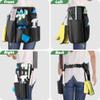 LoDrid Cleaning Apron for Housekeeping with 9 Pockets, Cleaning Bag with Adjustable Waist Belt, Professional Cleaning Supplies Apron for Work, Black view 3