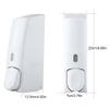 Miskall 600ml Wall Mounted Soap Dispenser, ABS Foam Soap Liquid Dispenser Lotion Box Holder for Bathroom Kitchen(White) view 2