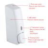 Miskall 600ml Wall Mounted Soap Dispenser, ABS Foam Soap Liquid Dispenser Lotion Box Holder for Bathroom Kitchen(White) view 3