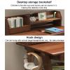 Computer Desk for Small Spaces,Home Office Writing Desk Compact Office Table with Drawer and Bottom Shelve,Simple Study Desk PC Laptop Workstation Space Saving(60x45x75cm(24x18x29inch), Yellow) view 4