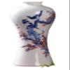 AMITVA Ceramic Vases, Pottery Decorative Flower Vase for Home Decor, Table, Living Room Decoration, Shelf Decor, Mantel-D:28 * 12.9 cm view 1