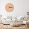LUXIQO Silent Clock, Round Quality Wall Clocks, Wall Clock Modern Easy to Read Battery Operated Easy to Set for Living Room, Kitchen, Home,Bathroom, Bedroom (H) view 3
