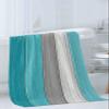 Anzona Aqua Barn Wood Board Gray Ombre Stripes 3 Piece Bath Towels Set, Teal Grey Gradient Soft & Absorbent Towel for Bathroom, Hotel (1 Bath Towel 30x60, 1 Hand Towel 16x28, 1 Washcloth 13x13) view 3