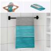 Anzona Aqua Barn Wood Board Gray Ombre Stripes 3 Piece Bath Towels Set, Teal Grey Gradient Soft & Absorbent Towel for Bathroom, Hotel (1 Bath Towel 30x60, 1 Hand Towel 16x28, 1 Washcloth 13x13) view 4