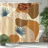 Bohemia Texture Shower Curtain 72 Inches by 84 Inches, Machine Washable Waterproof Shower Curtains with Plastic Hooks for Guest Bath Home Bathroom Decoration Abstract Geometric Texture Pattern view 1