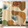 Bohemia Texture Shower Curtain 72 Inches by 84 Inches, Machine Washable Waterproof Shower Curtains with Plastic Hooks for Guest Bath Home Bathroom Decoration Abstract Geometric Texture Pattern view 2