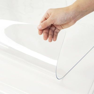 Warmstar Clear Table Cover Protector 48 x 108 Inch,1.5mm Thick Plastic Table Cover Rectangle,PVC Clear Table Protector,Desk Protector Mat for Kitchen, Dresser, Writing DeskDining Room Table