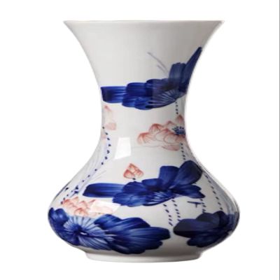 AMITVA Ceramic Vases, Pottery Decorative Flower Vase for Home Decor, Table, Living Room Decoration, Shelf Decor, Mantel-A:28 * 12.9 cm
