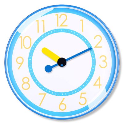 Clock, Home Decor Round Wall Clock, Silent Wall Clocks Round Battery Operated Easy to Read Simple for Living Room/Office/Home/Kitchen Decor (I)