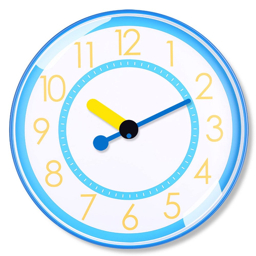 Clock, Home Decor Round Wall Clock, Silent Wall Clocks Round Battery Operated Easy to Read Simple for Living Room/Office/Home/Kitchen Decor (I)