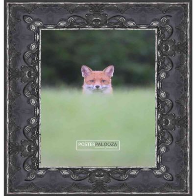 Poster Palooza 6x9 Traditional Pewter Complete Wood Picture Frame with UV Acrylic Plexiglass, Foam Board Backing & Hardware Included