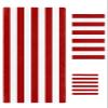 Red White Striped 3 Piece Bath Towels Set, Simple Geometric New Year Soft & Absorbent Towel for Bathroom, Hotel (1 Bath Towel 30x60, 1 Hand Towel 16x28, 1 Washcloth 13x13) view 1