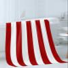 Red White Striped 3 Piece Bath Towels Set, Simple Geometric New Year Soft & Absorbent Towel for Bathroom, Hotel (1 Bath Towel 30x60, 1 Hand Towel 16x28, 1 Washcloth 13x13) view 3