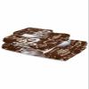 Anzona Retro Rural Coffee Cup Theme 3 Piece Bath Towels Set, Vintage Shabby Coffee Brown Soft & Absorbent Towel for Bathroom, Hotel (1 Bath Towel 30x60, 1 Hand Towel 16x28, 1 Washcloth 13x13) view 2