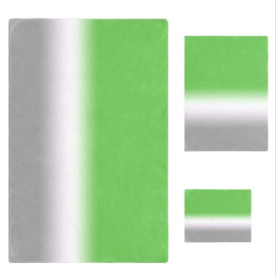 Green Grey Ombre Abstract Art 3 Piece Bath Towels Set, Spring Painting Gradient Soft & Absorbent Towel for Bathroom, Hotel (1 Bath Towel 30x60, 1 Hand Towel 16x28, 1 Washcloth 13x13)