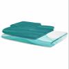 Anzona Watercolor Teal White 3 Piece Bath Towels Set, Turquoise Ombre Ocean Wave Soft & Absorbent Towel for Bathroom, Hotel (1 Bath Towel 30x60, 1 Hand Towel 16x28, 1 Washcloth 13x13) view 2
