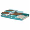 Anzona Rustic Anchor Blue Green Brown Ombre 3 Piece Bath Towels Set, Farm Wood Board Gradient Soft & Absorbent Towel for Bathroom, Hotel (1 Bath Towel 30x60, 1 Hand Towel 16x28, 1 Washcloth 13x13) view 2