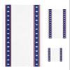 American Independence White Star Thin Line 3 Piece Bath Towels Set, White Flag Day Red Blue Stripes Absorbent Towel for Bathroom (1 Bath Towel 30x60, 1 Hand Towel 16x28, 1 Washcloth 13x13) view 1