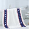 American Independence White Star Thin Line 3 Piece Bath Towels Set, White Flag Day Red Blue Stripes Absorbent Towel for Bathroom (1 Bath Towel 30x60, 1 Hand Towel 16x28, 1 Washcloth 13x13) view 3