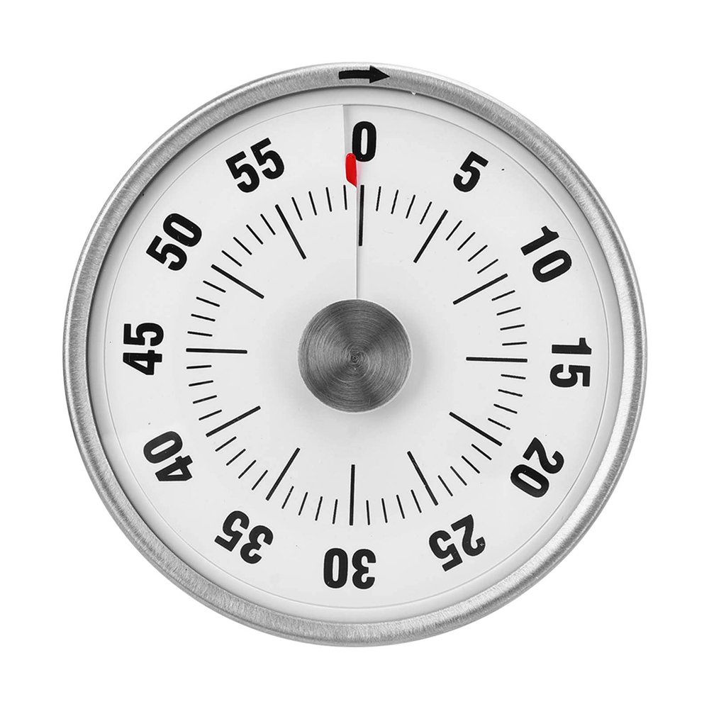 60 Minute Visual Timer, Mechanical Timer Clock with Magnetic Backing, Kitchen Timer Retractable Stand for Cooking Exam Sleeping Timing