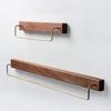 MRXFN Towel Rack Black Walnut Wood Towel Rack, for Bedroom Wooden Towel Hold Wall Mounted Retro Towel Bar Towel Holder (Size : 60cm) view 3