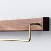 MRXFN Towel Rack Black Walnut Wood Towel Rack, for Bedroom Wooden Towel Hold Wall Mounted Retro Towel Bar Towel Holder (Size : 60cm) view 4